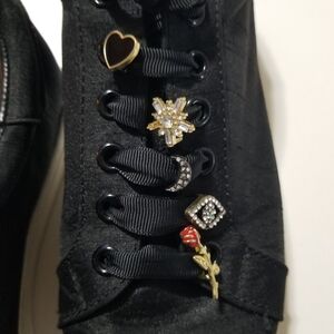 Circus by Sam Edelman Black Embellished Sneakers Size 8